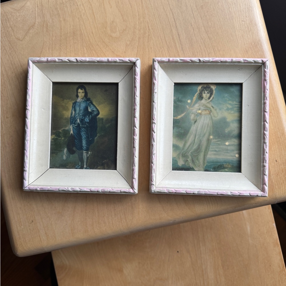 2x Vintage Prints in Frames